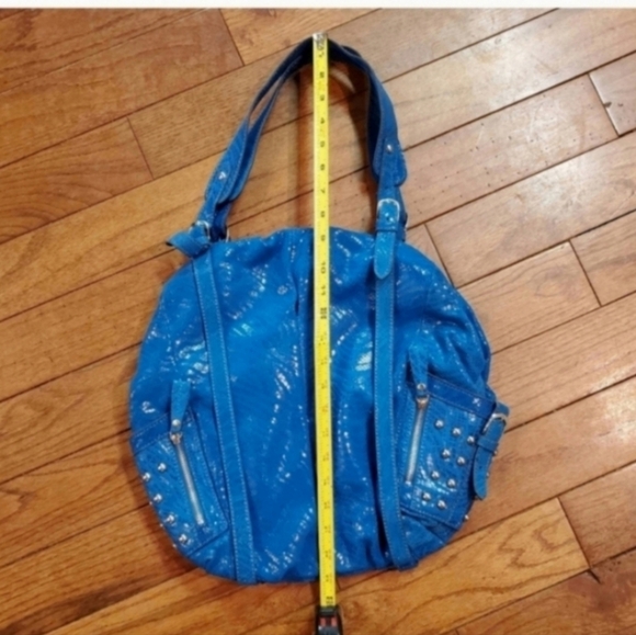 Y2k Hype leather snakeskin studded hobo - Picture 3 of 9